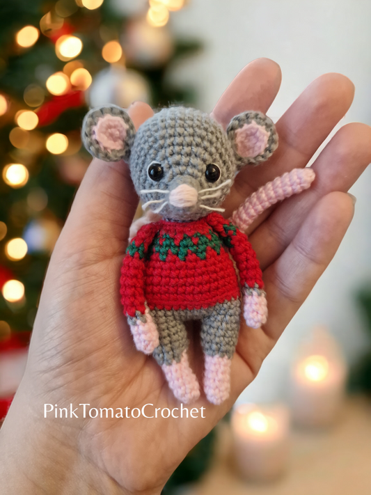 Martin the Little Christmas Mouse | CROCHET PATTERN