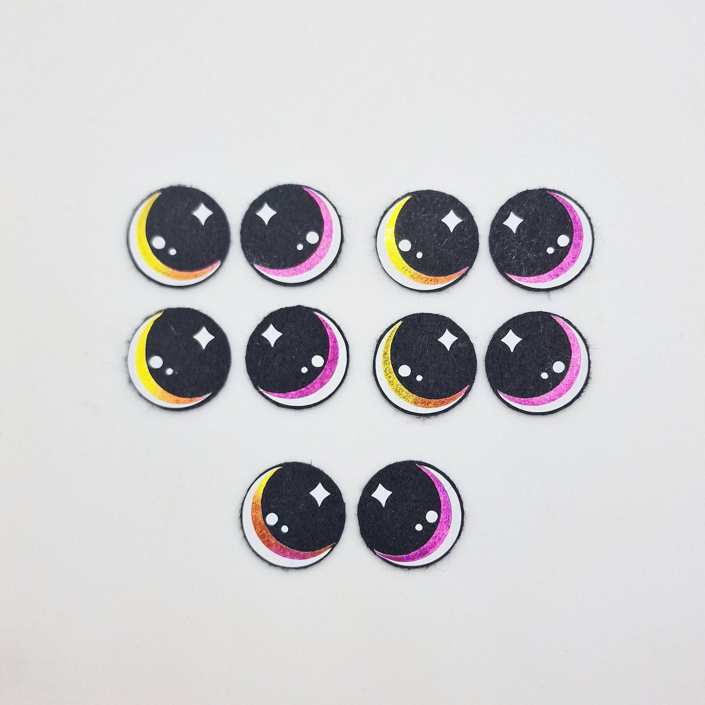 1" Kawaii Felt Eyes (5 pairs)