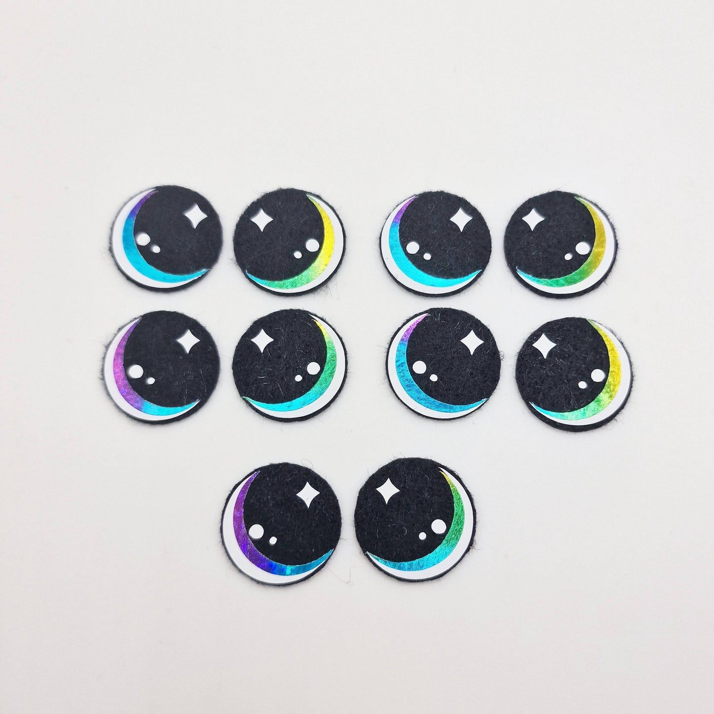 1" Kawaii Felt Eyes (5 pairs)