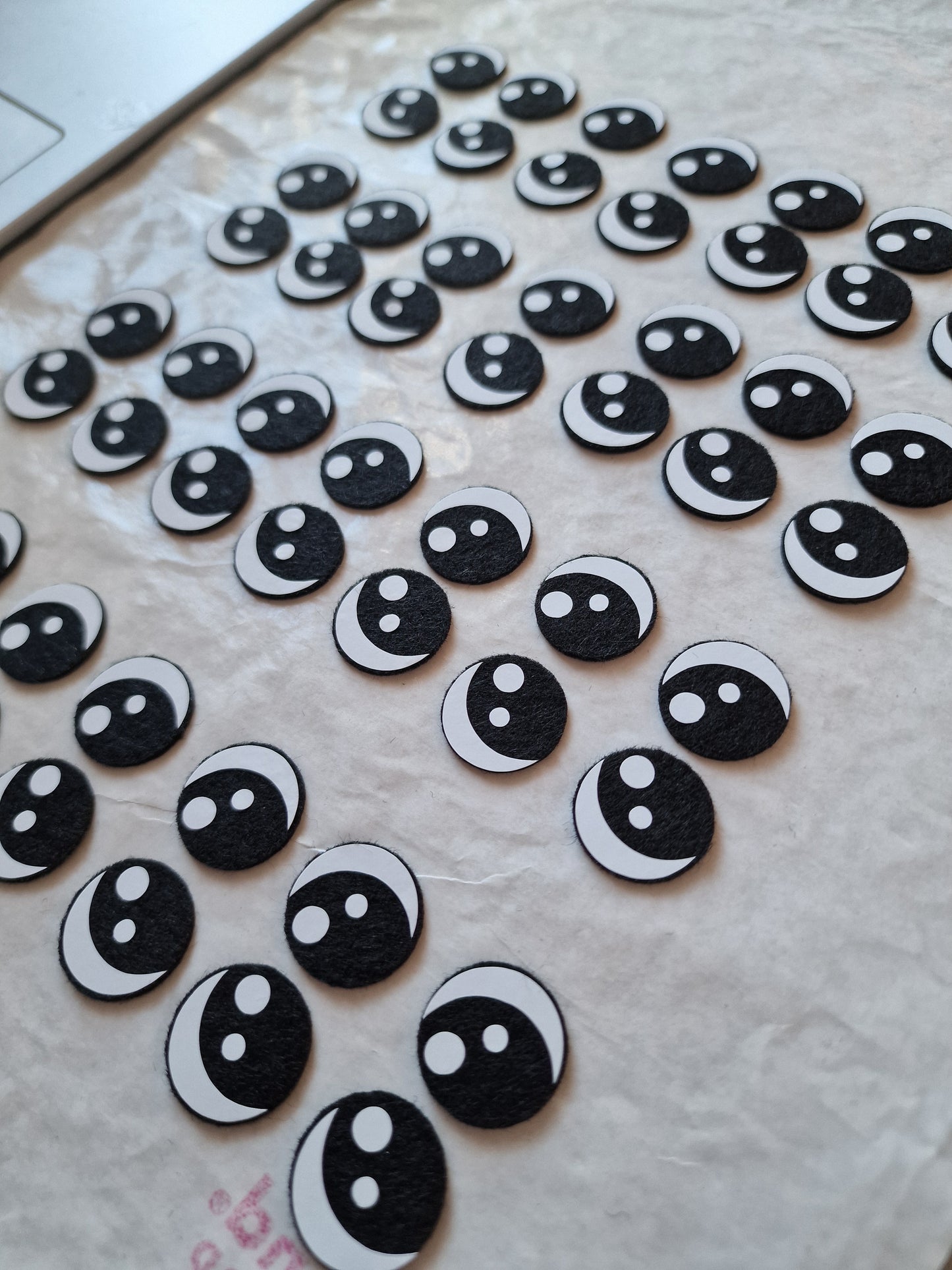 1.2" Kawaii Felt Eyes (5 pairs)