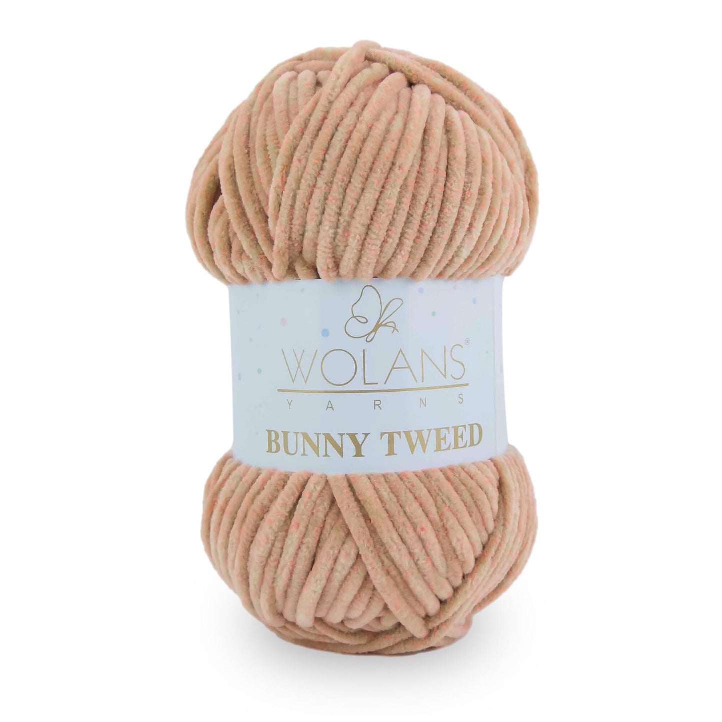 Beige/Pink (14011) - Wolans Yarn Bunny Tweed 100g