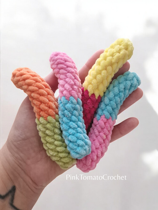 Gummy Worms - FREE CROCHET PATTERN