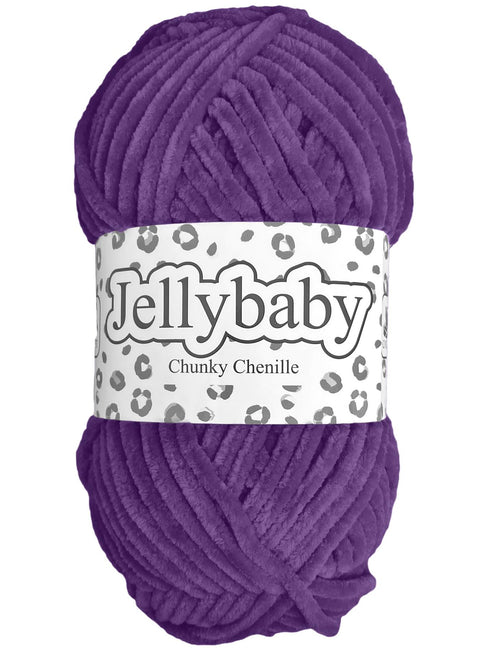 Deep Violet 008 - Cygnet Jellybaby Chunky Chenille