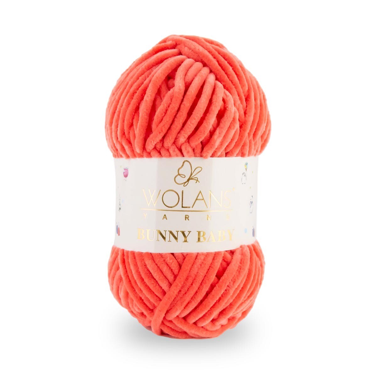 Bright Coral (10062) - Wolans Bunny Baby 100g