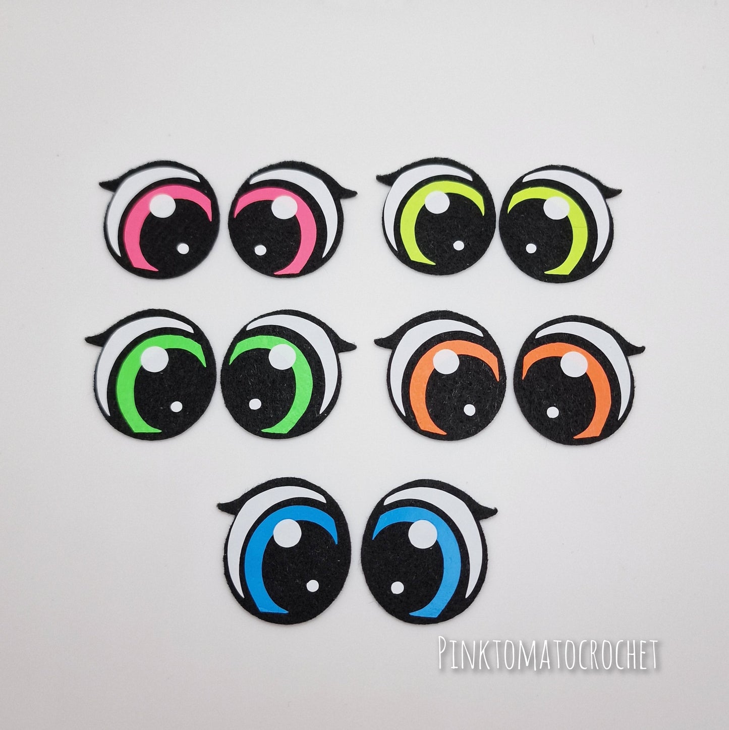 1.2" Kawaii Felt Eyes (5 pairs)