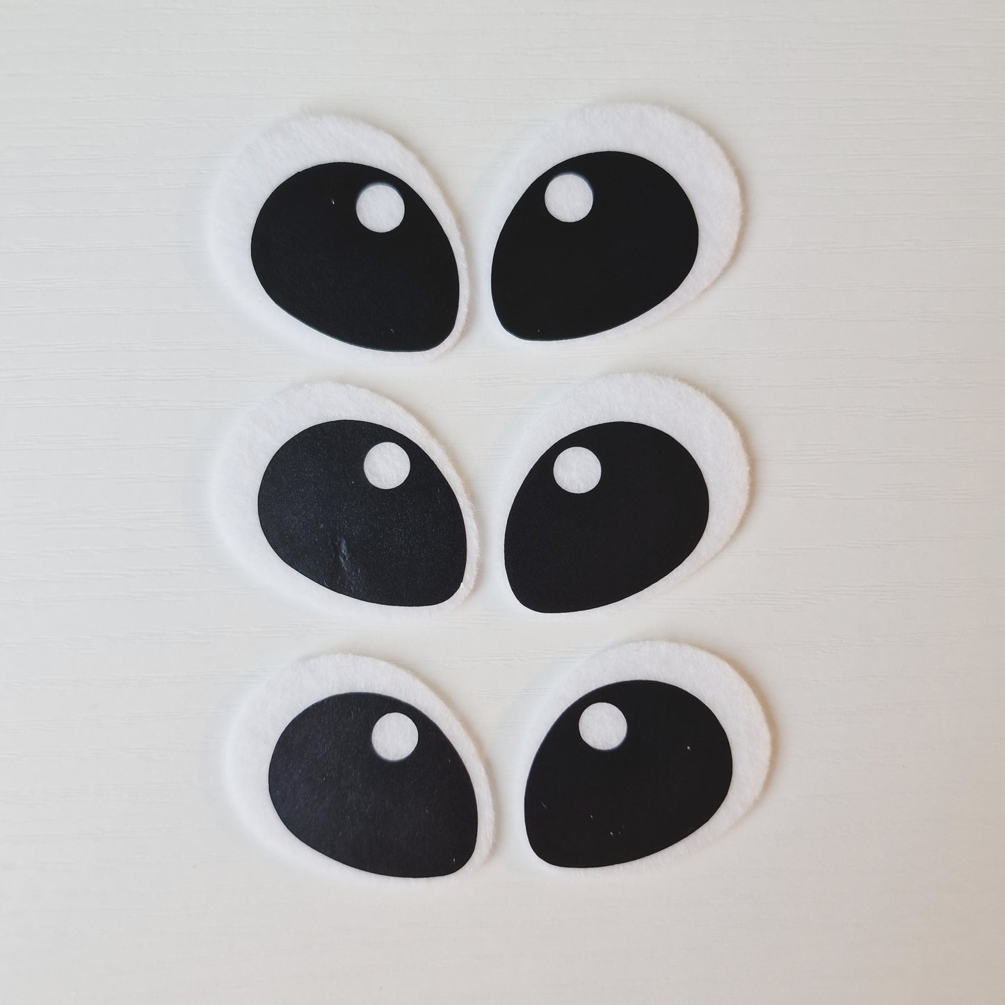 1.2" Stitch Felt Eyes (3 pairs)