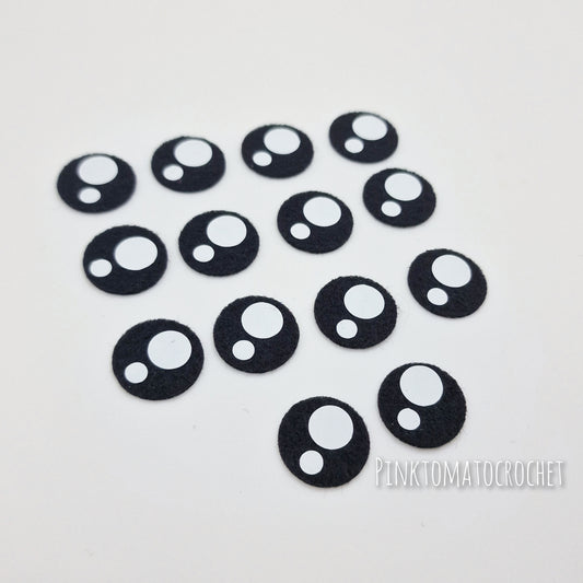 1.2" Kawaii Felt Eyes (5 pairs)