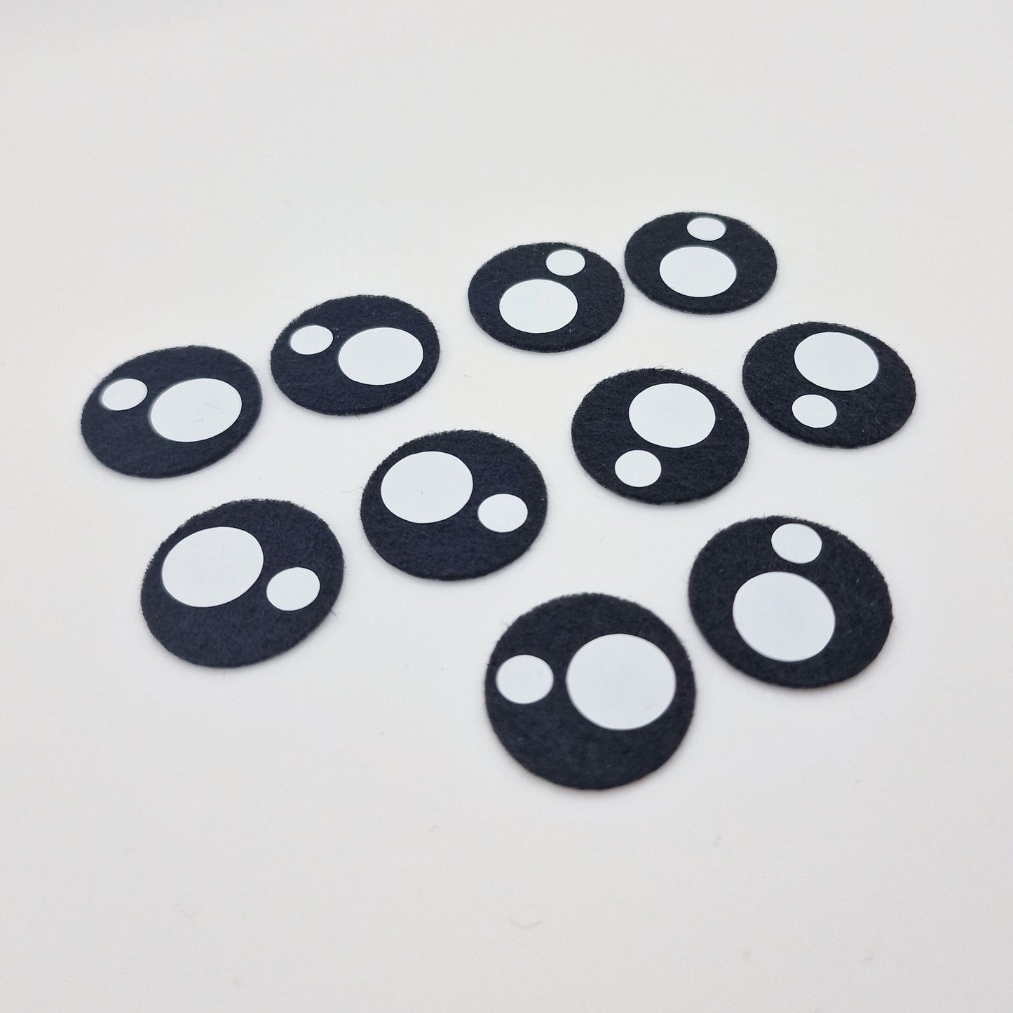 1.5"Kawaii Felt Eyes (5 pairs)