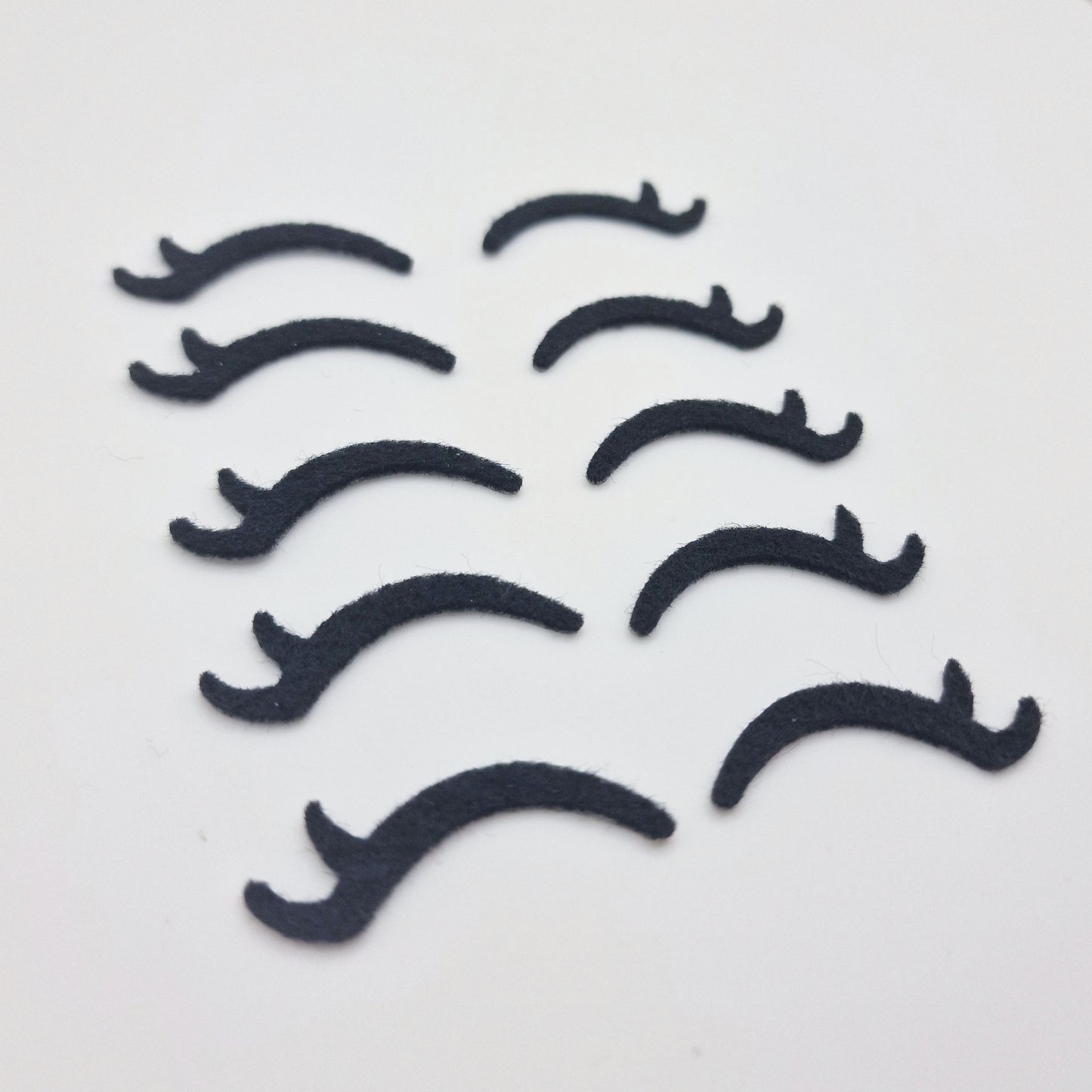 1.5" Felt Eyelash (10 pairs)