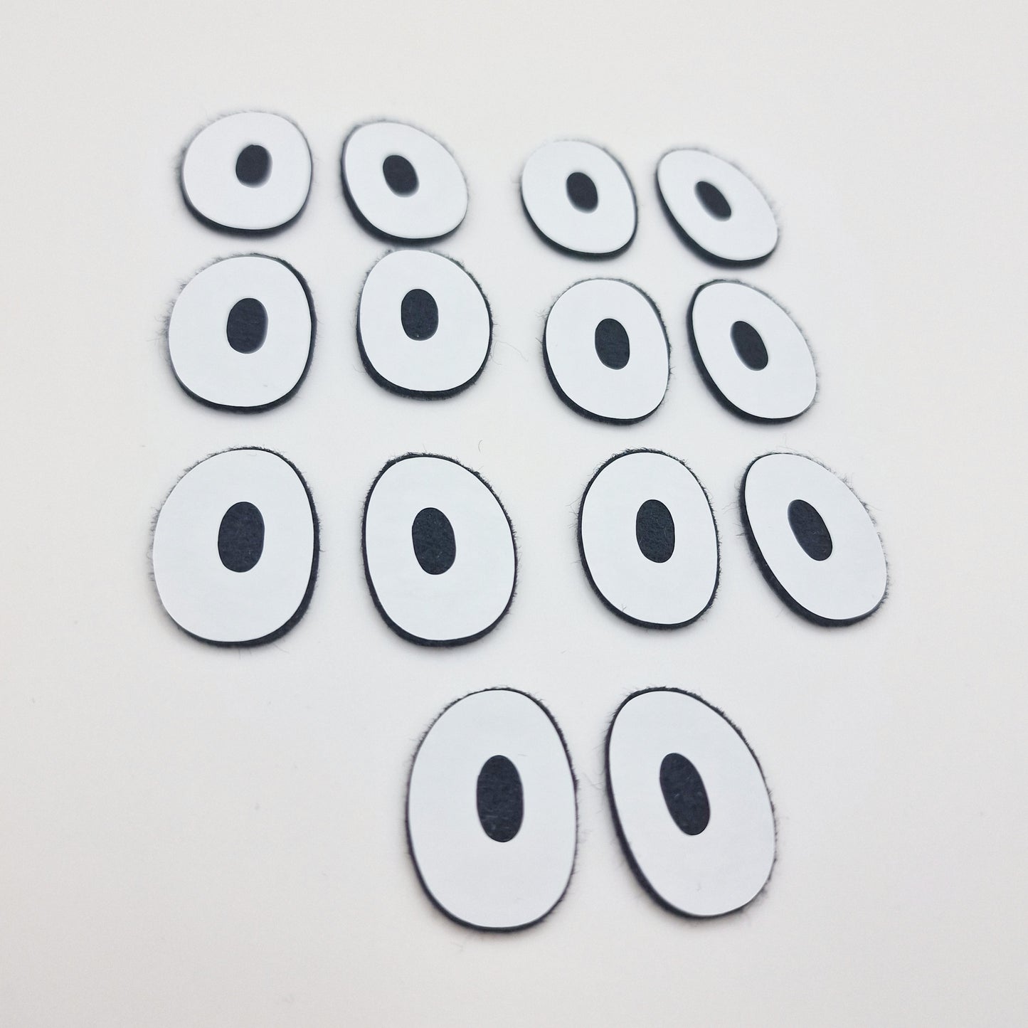 0.5" Kawaii Felt eyes (10 pairs)
