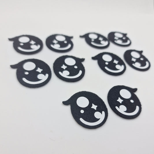 1.2" Kawaii Felt Eyes (5 pairs)