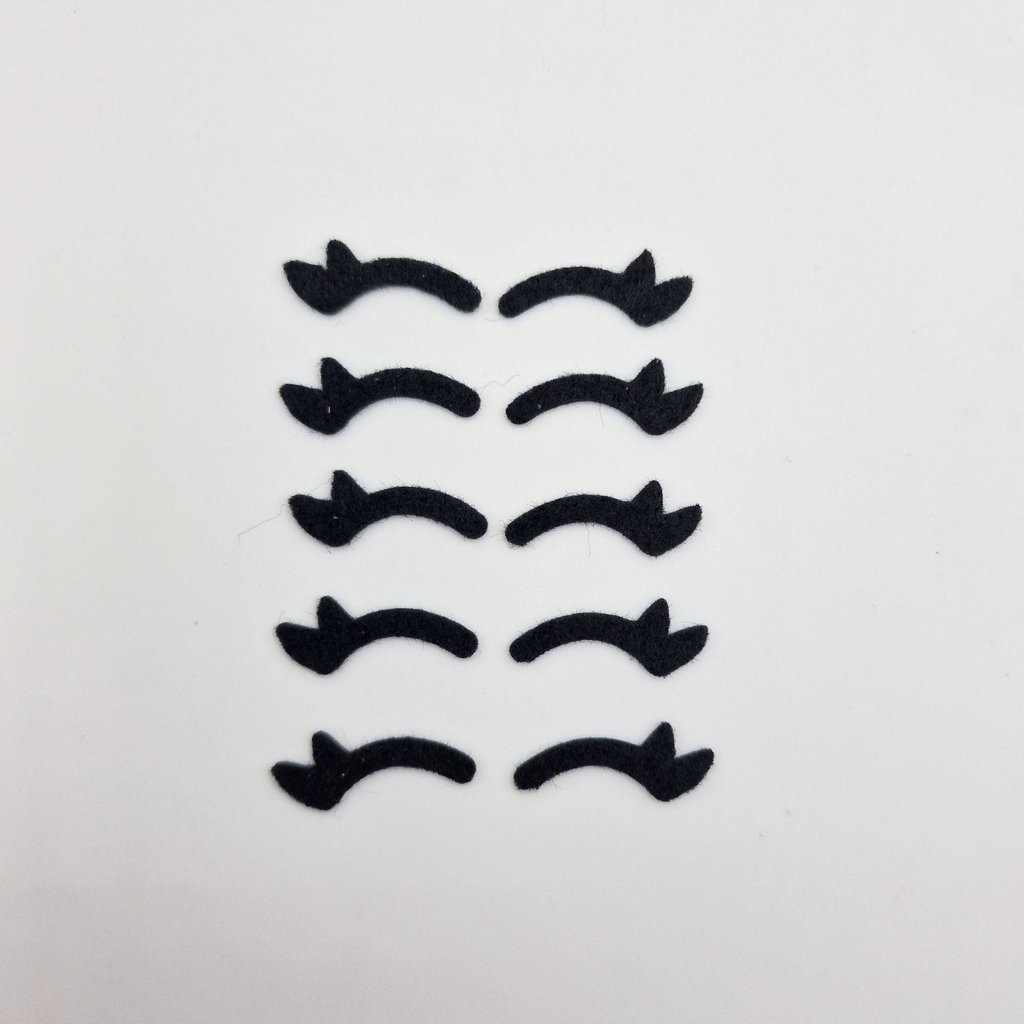 1" Felt Eyelashes (10 pairs)