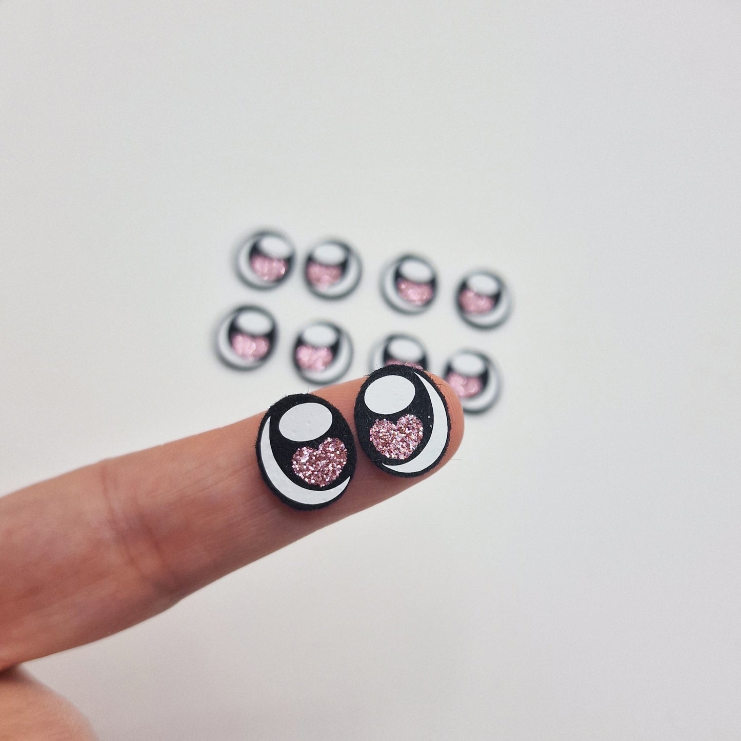 0.5" Kawaii Felt eyes (10 pairs)