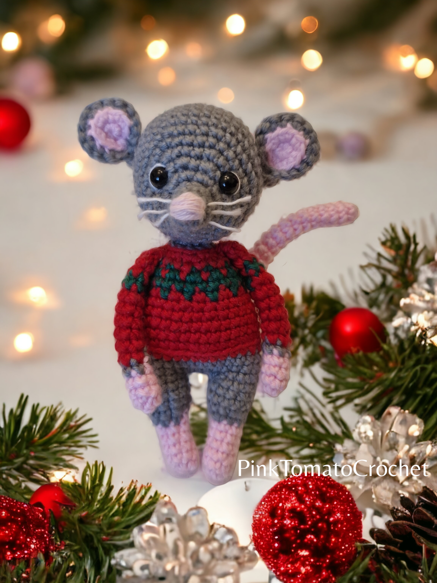 Martin the Little Christmas Mouse | CROCHET PATTERN