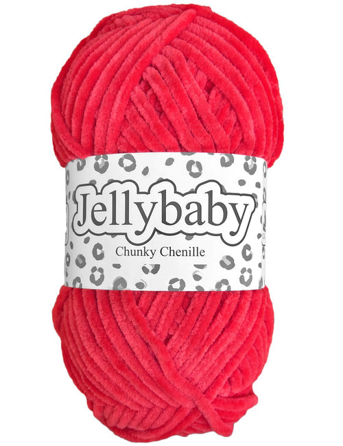 Cherry Red 003 - Cygnet Jellybaby Chunky Chenille