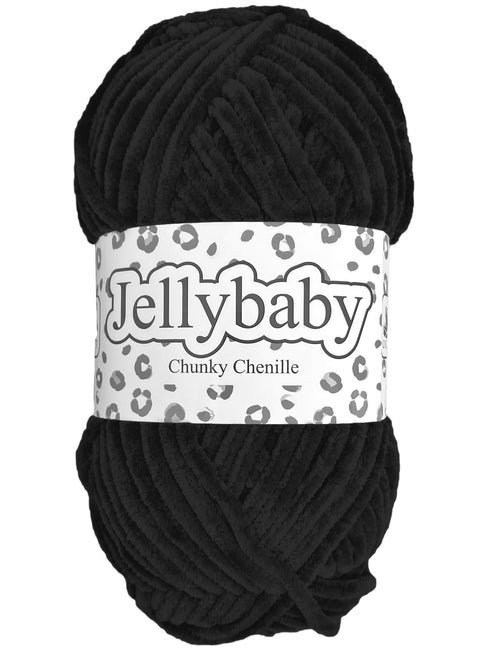 Black 005 - Cygnet Jellybaby Chunky Chenille