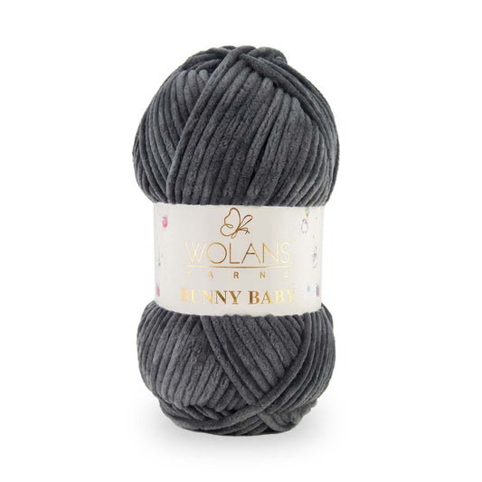 Anthracite Grey (10076) - Wolans Bunny Baby 100g