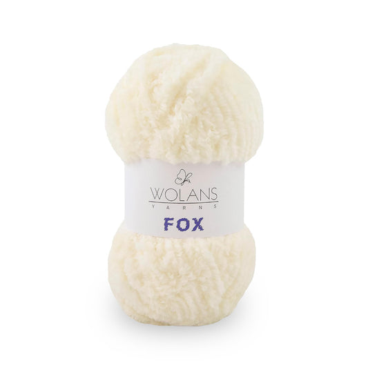 Cream (11002) - Wolans Yarns Fox 100g