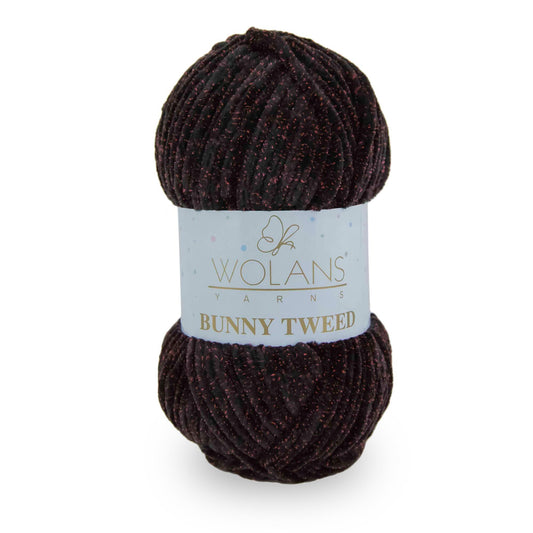 Black/Pink (14030) - Wolans Yarn Bunny Tweed 100g