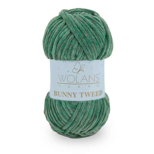 Emerald/Pink (14035) - Wolans Yarn Bunny Tweed 100g