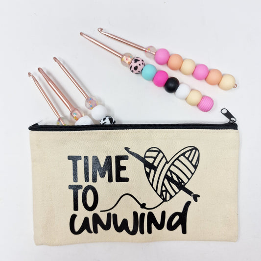 Time to Unwind zipper case