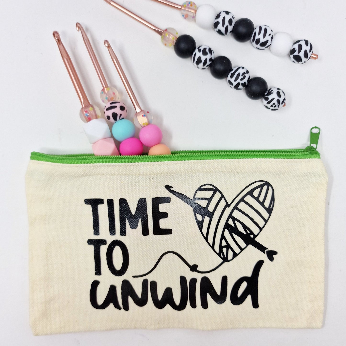 Time to Unwind zipper case